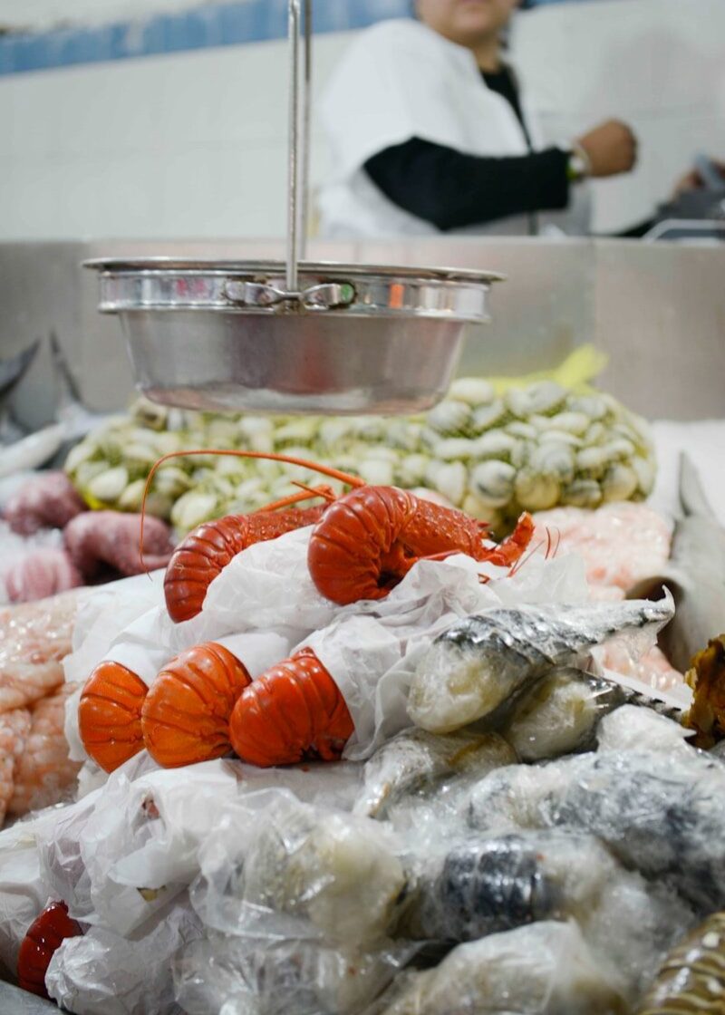 orange and white shrimp on white rice